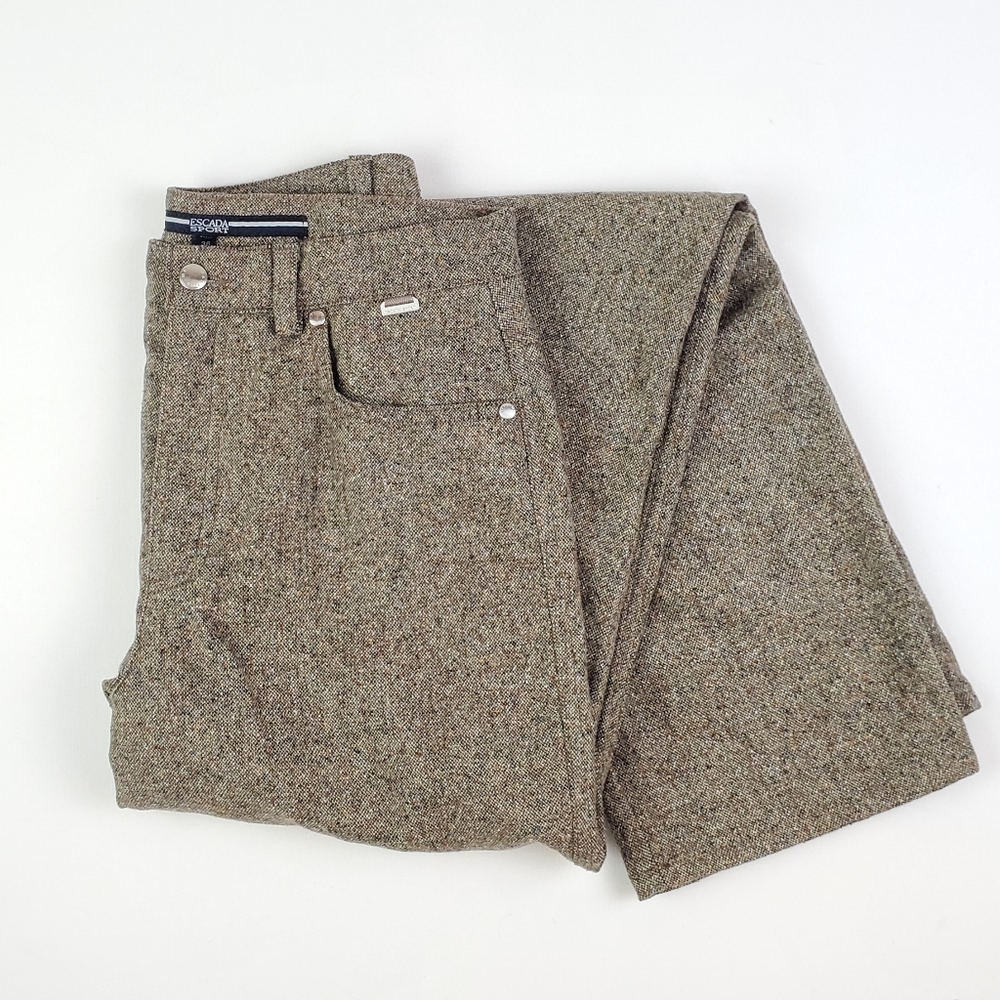 Escada Sport wool/silk brown pants 36